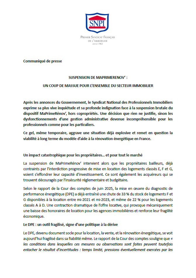 communiqué